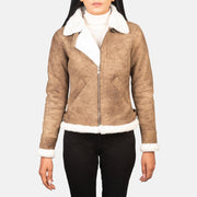 
Sherilyn B-3 Musta Nahkainen Pommitakki Naisille – alternate product view 1