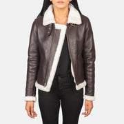 
Sherilyn B-3 Musta Nahkainen Pommitakki Naisille – alternate product view 1