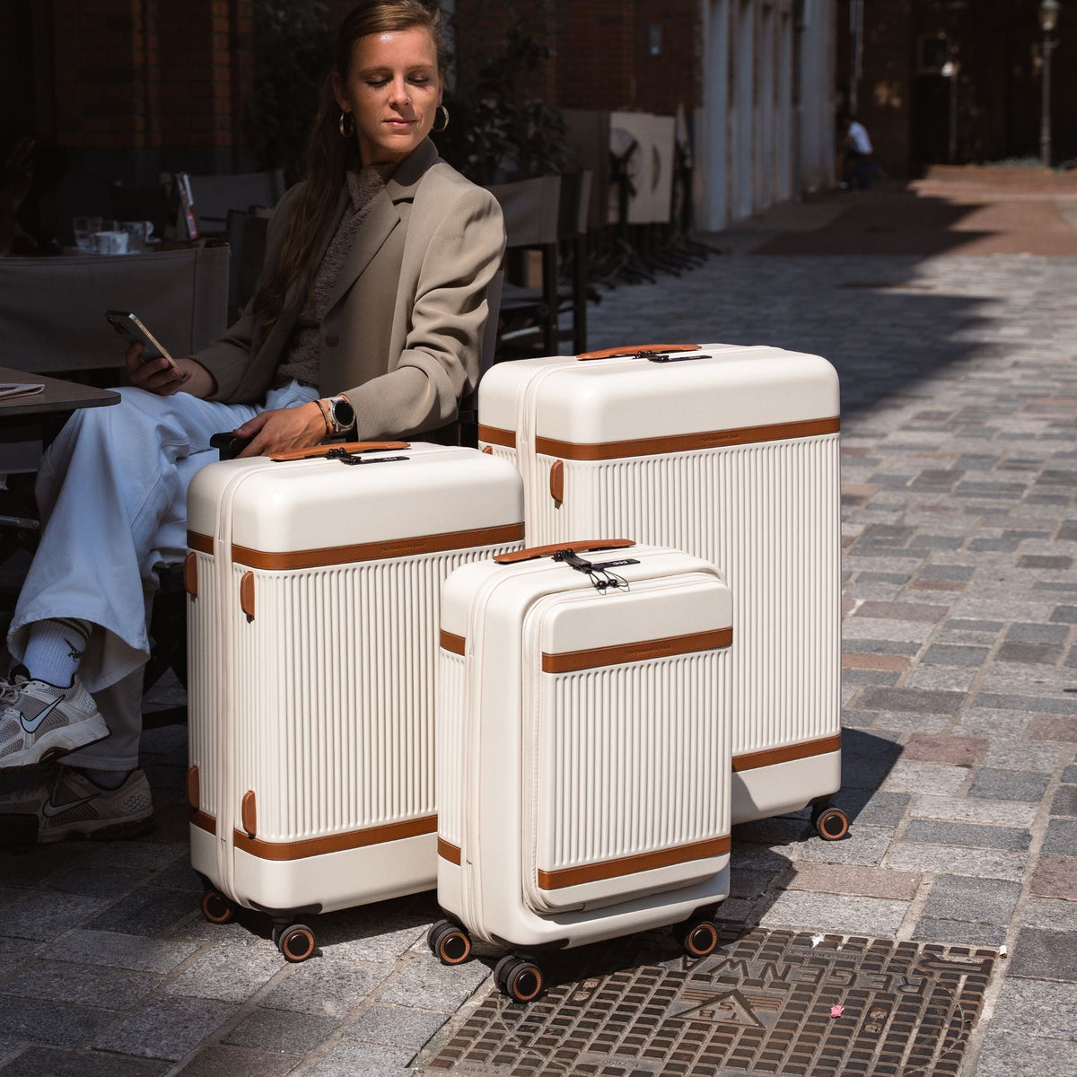Suitcase Set Front Pocket Zuna Naisille – alternate product view 2