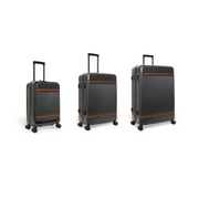 Urban Graphite Suitcase Set Front Pocket Zuna Naisille, front view