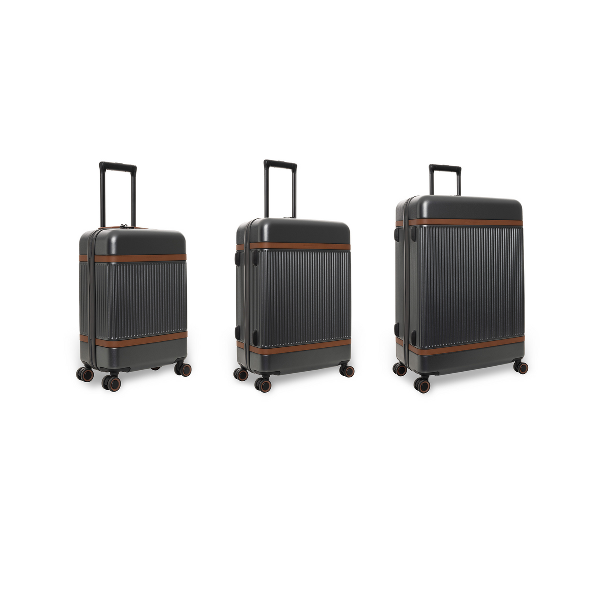 Urban Graphite Suitcase Set Zuna Naisille, front view