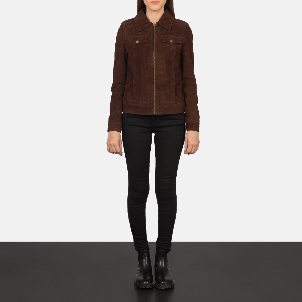 
Suzy Trucker Ruskea Nahkatakki Naisille – alternate product view 4