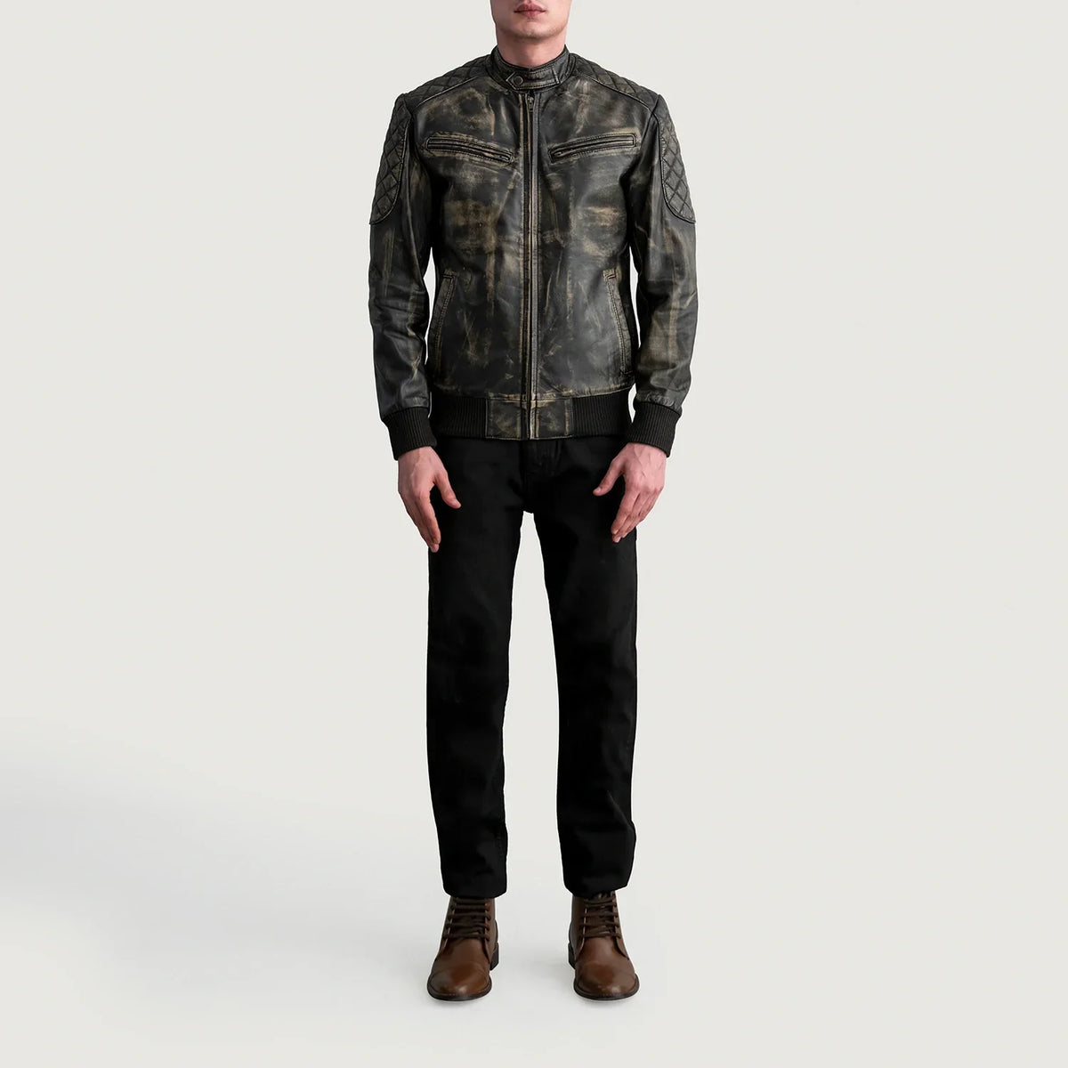 Sven Nahkainen Pommitakki Miehille – alternate product view 4