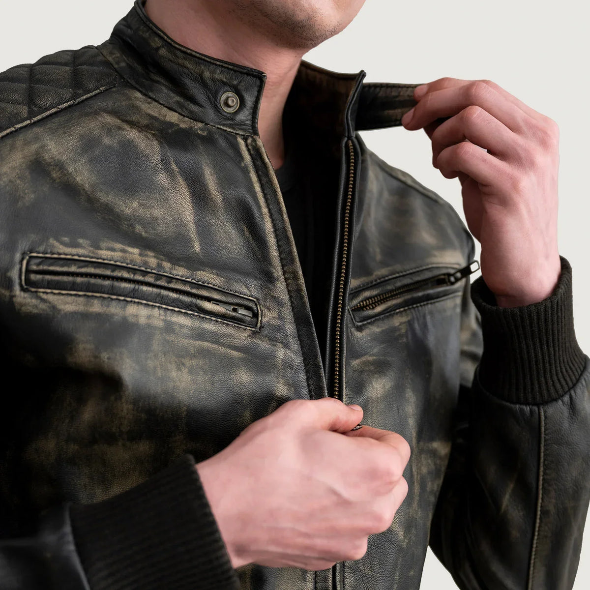 Sven Nahkainen Pommitakki Miehille – alternate product view 5