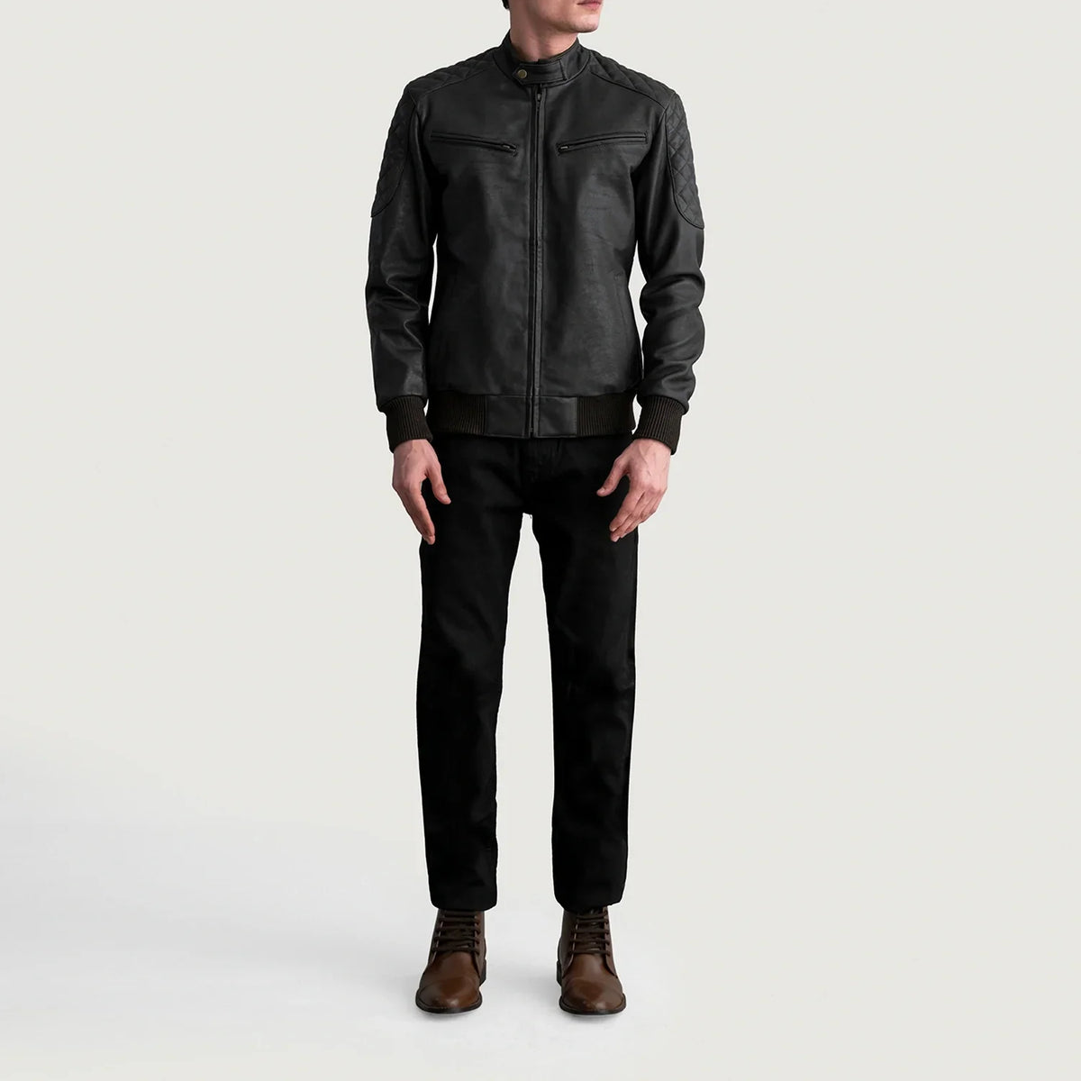 Sven Nahkainen Pommitakki Miehille – alternate product view 4