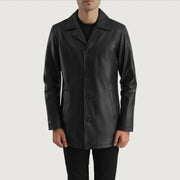 
Urban Slate Musta Nahkatakki pitkä Miehille in Black Cowhide (Lt-071) Leather - Edestä ja räätälöity siluetti | Osta verkosta