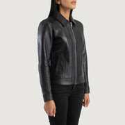 Vixen Classic Collar Nahkatakki Naisille – alternate product view 2