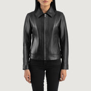 Vixen Classic Collar Nahkatakki Naisille – alternate product view 4
