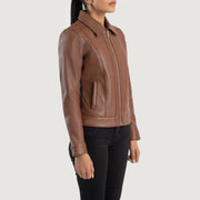 Vixen Classic Collar Nahkatakki Naisille – alternate product view 2