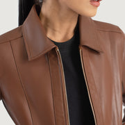 Vixen Classic Collar Nahkatakki Naisille – alternate product view 6