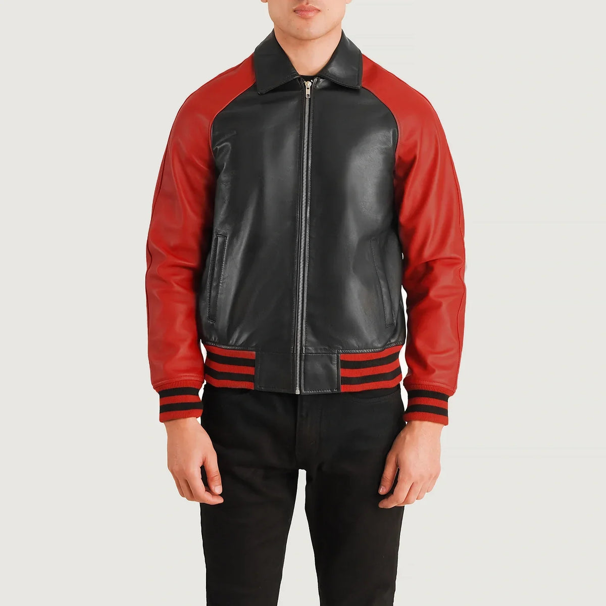 Walton Varsity Nahkatakki Miehille – alternate product view 4