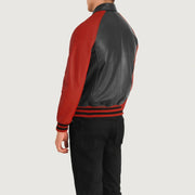 Walton Varsity Nahkatakki Miehille – alternate product view 5
