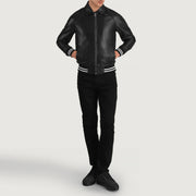 Walton Varsity Nahkatakki Miehille – alternate product view 3