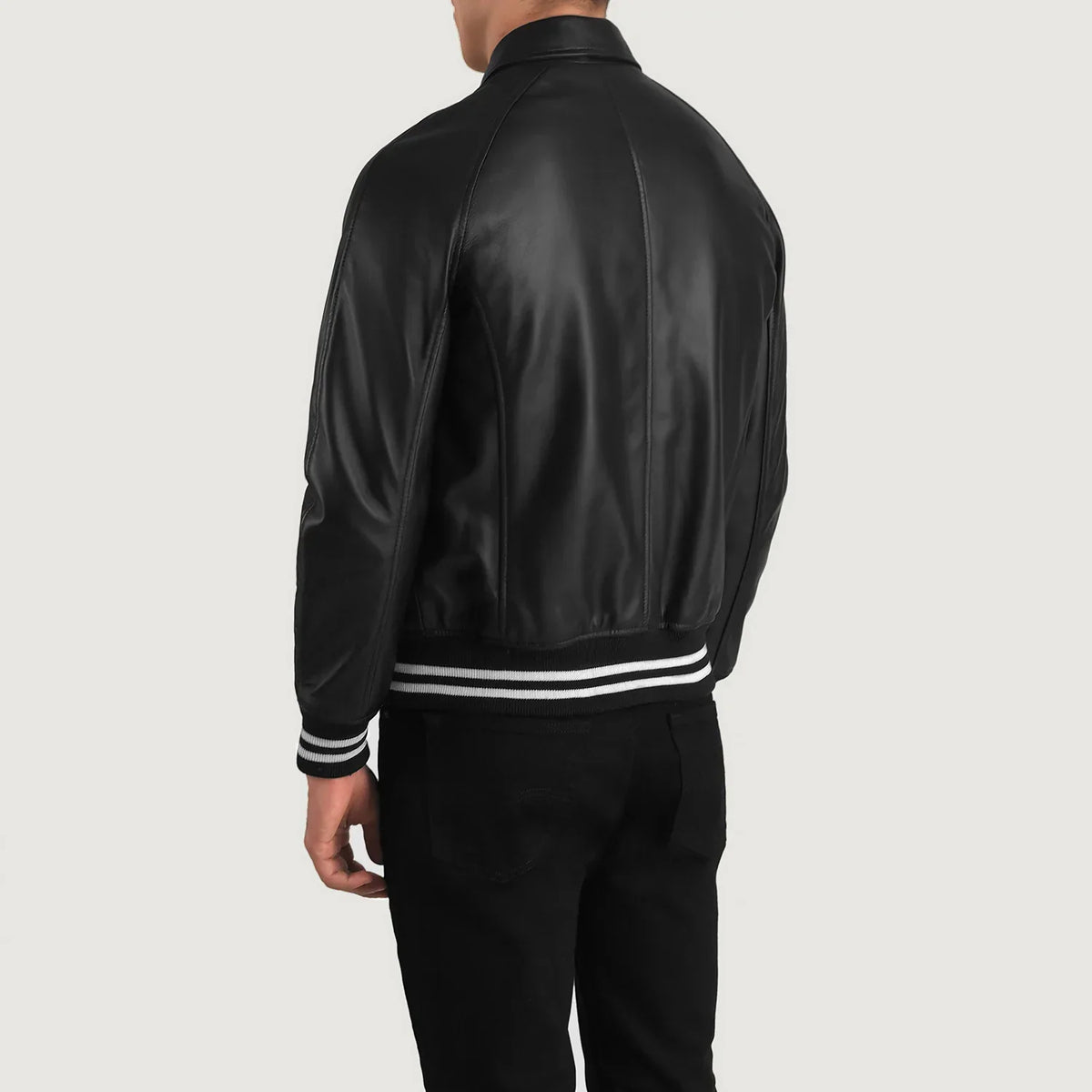 Walton Varsity Nahkatakki Miehille – alternate product view 5