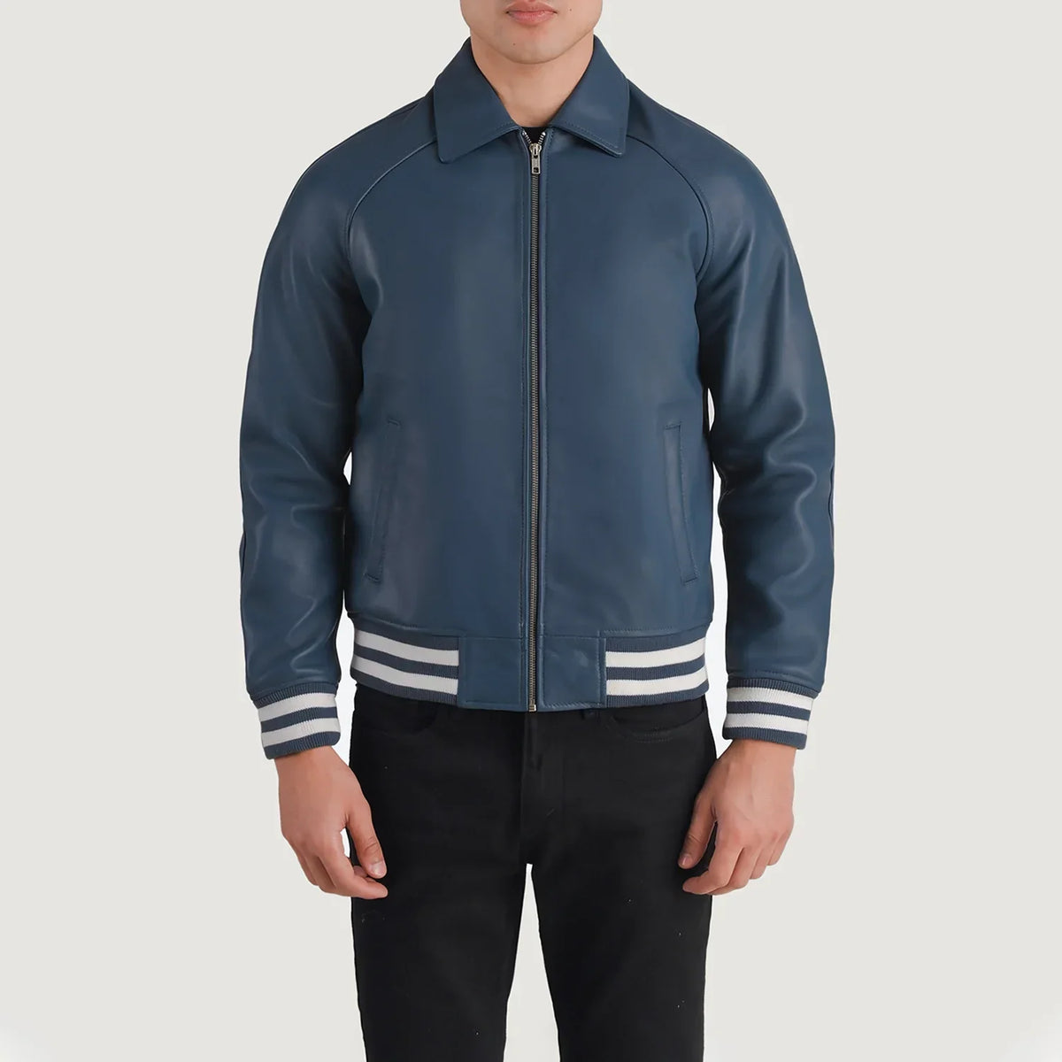 Walton Varsity Nahkatakki Miehille – alternate product view 1