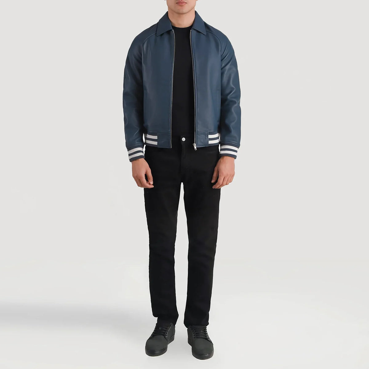 Walton Varsity Nahkatakki Miehille – alternate product view 4