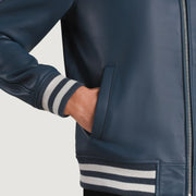 Walton Varsity Nahkatakki Miehille – alternate product view 5