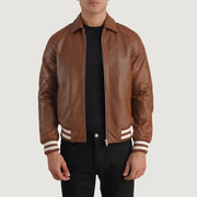 Walton Varsity Nahkatakki Miehille – alternate product view 1