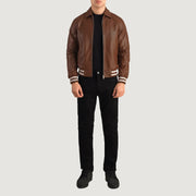 Walton Varsity Nahkatakki Miehille – alternate product view 2