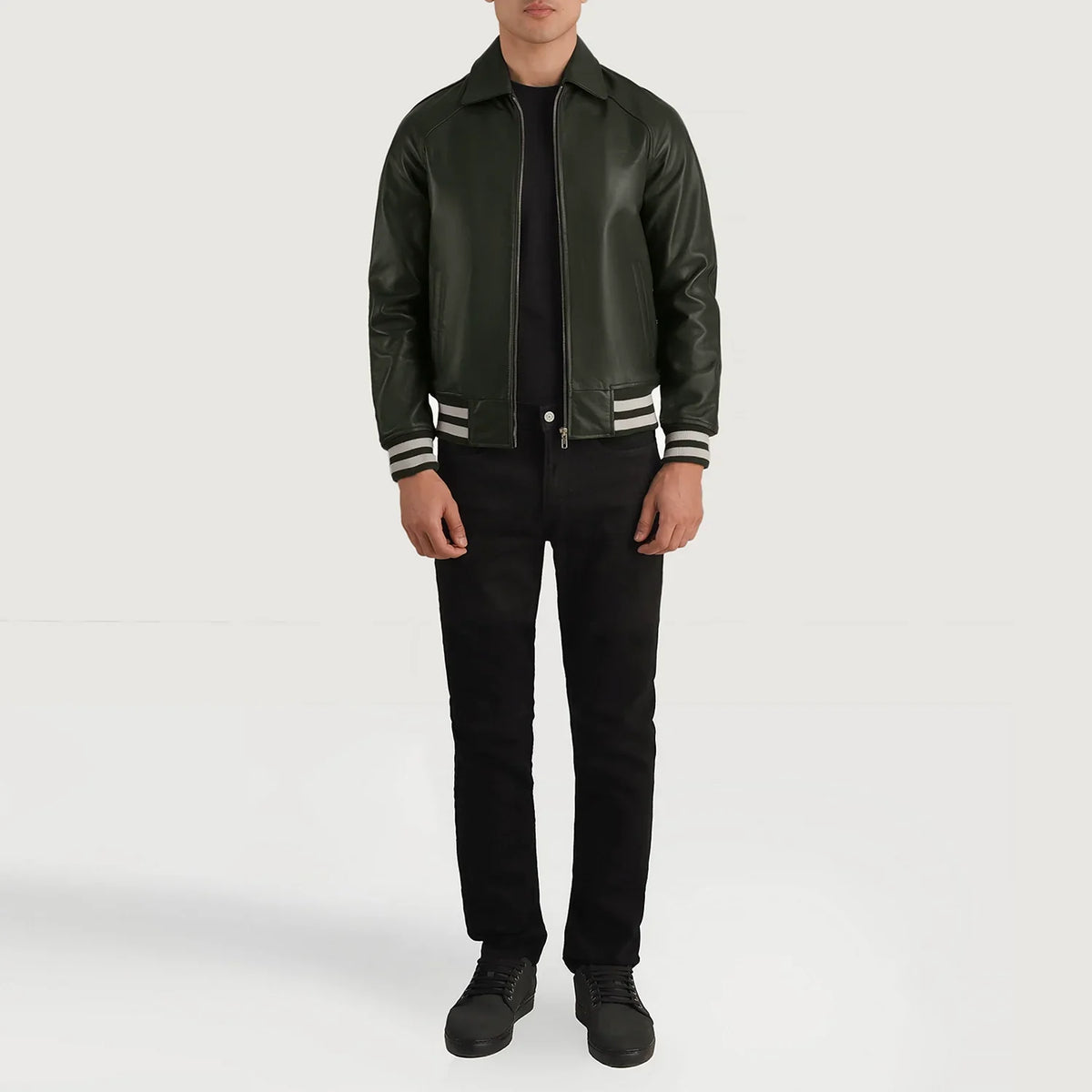 Walton Varsity Nahkatakki Miehille – alternate product view 4