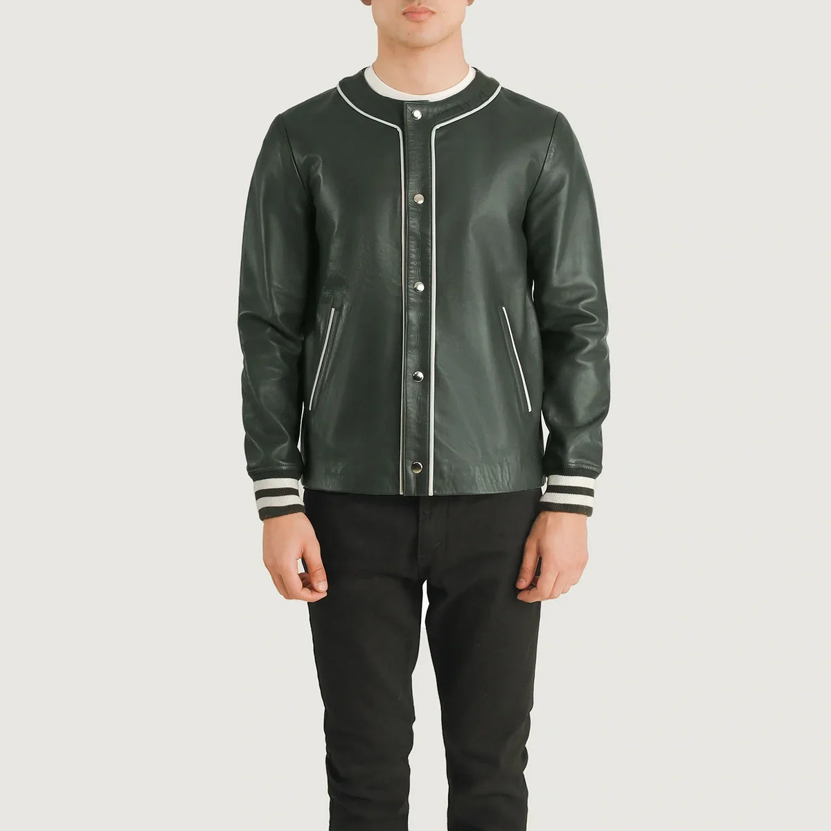 Willis Varsity Nahkatakki Miehille – alternate product view 4