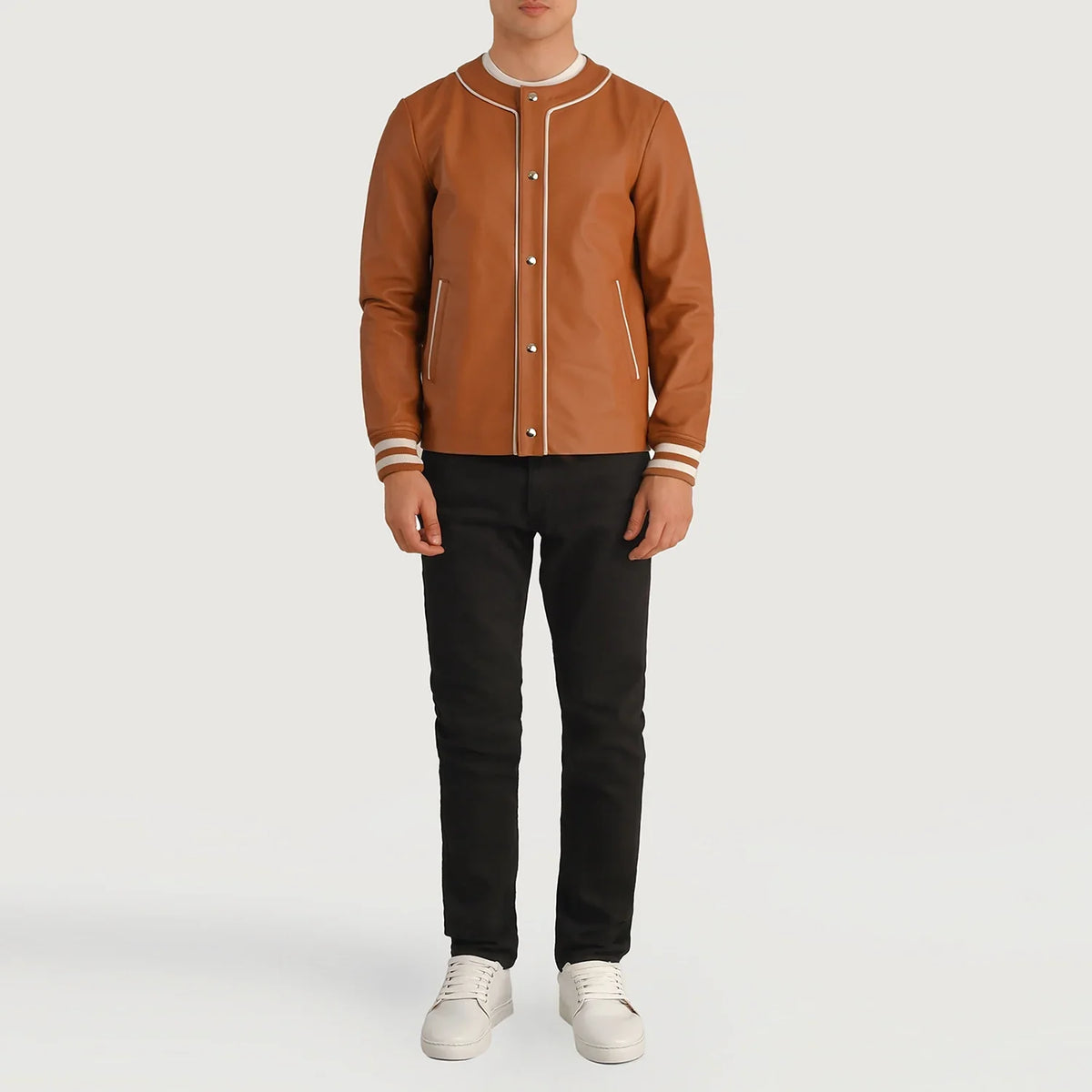 Willis Varsity Nahkatakki Miehille – alternate product view 3