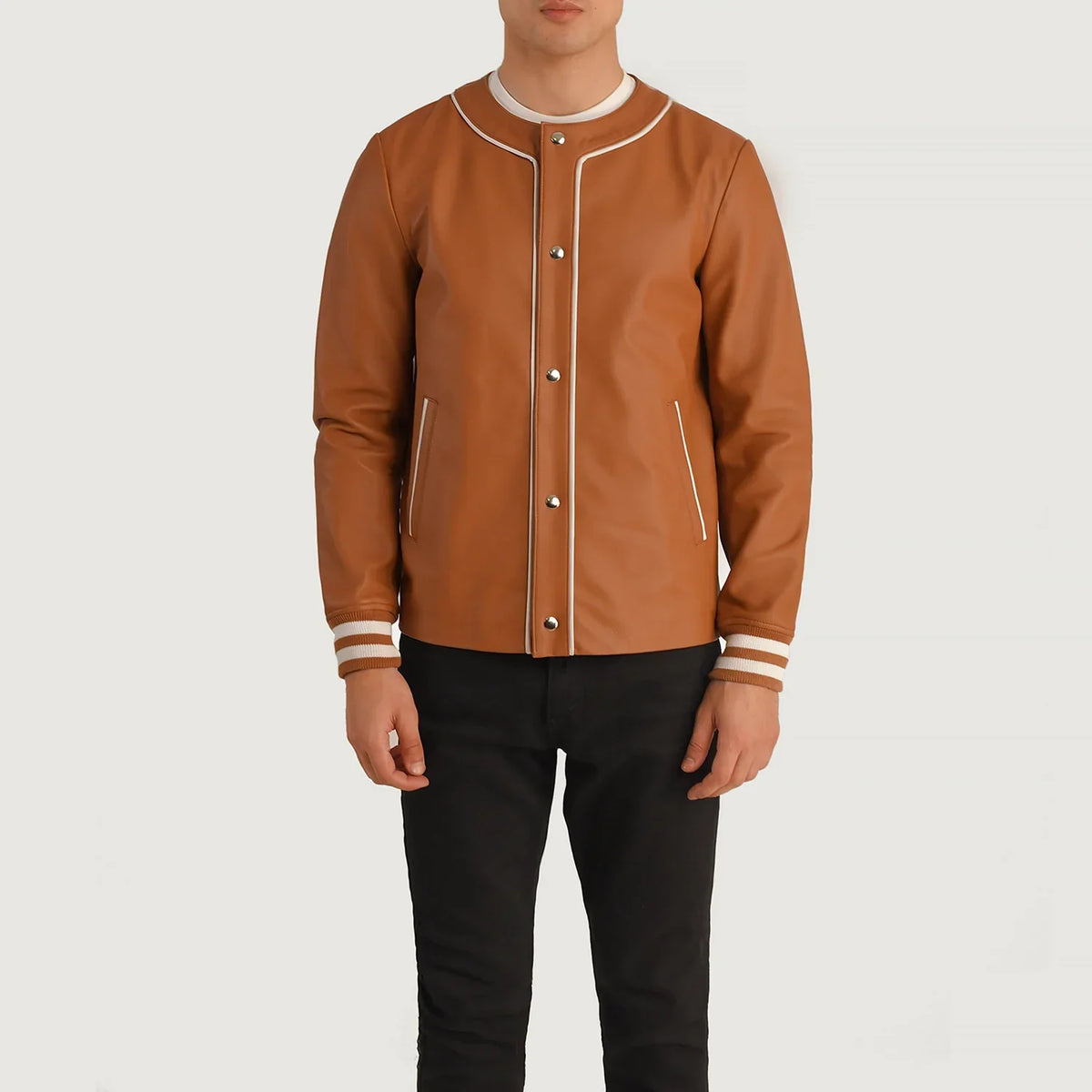 Willis Varsity Nahkatakki Miehille – alternate product view 4