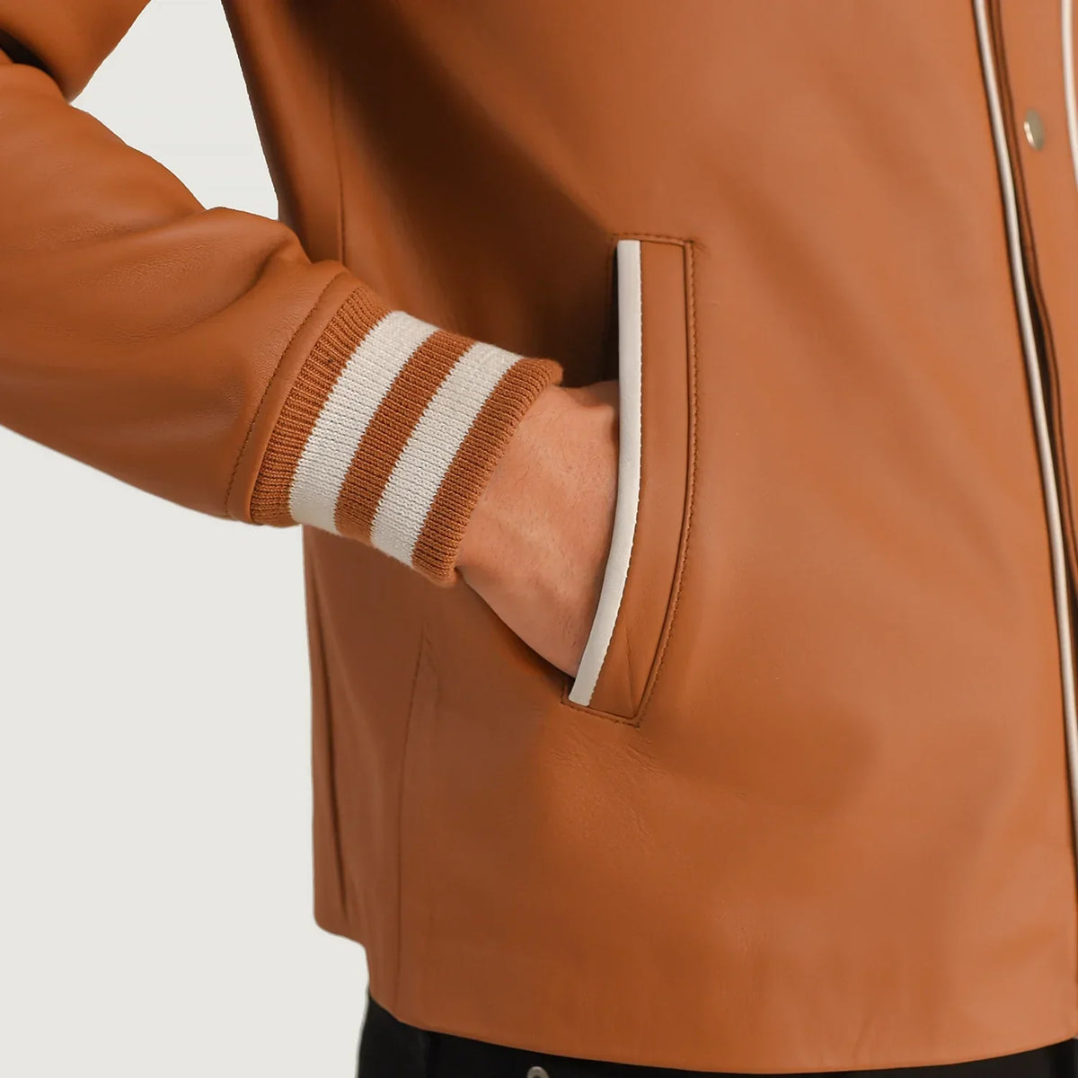 Willis Varsity Nahkatakki Miehille – alternate product view 6