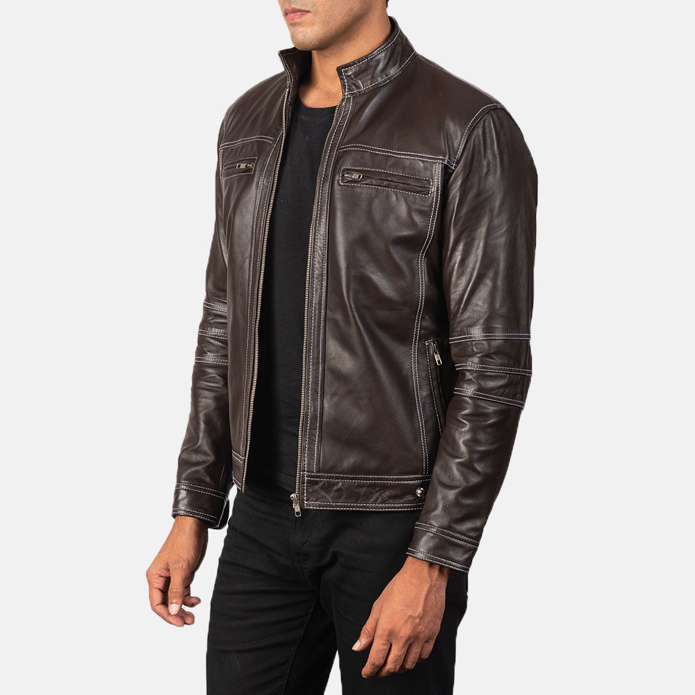 Youngster Nahkainen Biker-takki Miehille – alternate product view 2