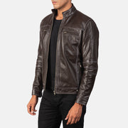 Youngster Nahkainen Biker-takki Miehille – alternate product view 2