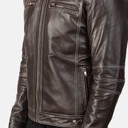 Youngster Nahkainen Biker-takki Miehille – alternate product view 6