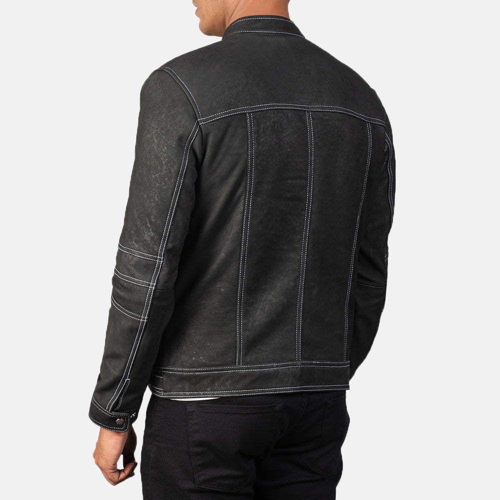Youngster Nahkainen Biker-takki Miehille – alternate product view 5
