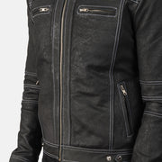 Youngster Nahkainen Biker-takki Miehille – alternate product view 6