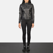 
Zenna Nahkainen Pommitakki Naisille – alternate product view 3