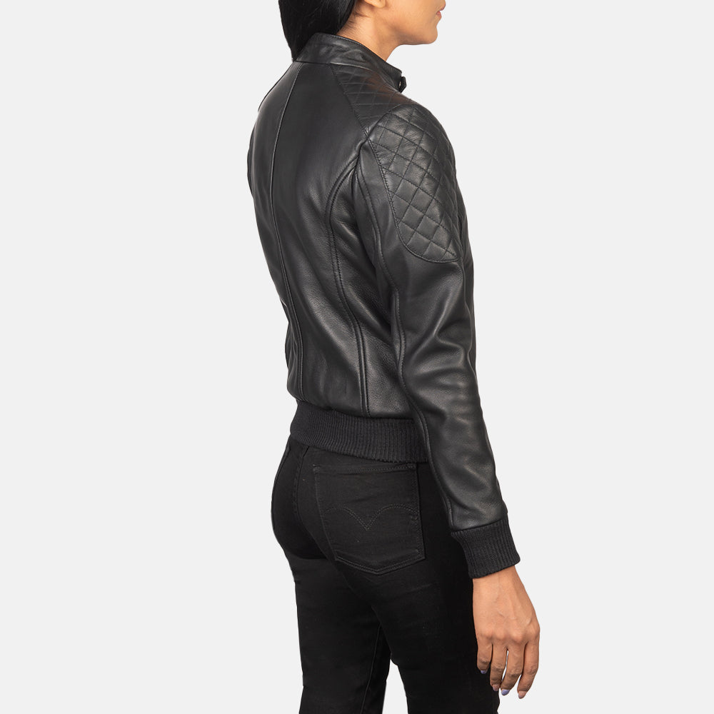 
Zenna Nahkainen Pommitakki Naisille – alternate product view 5