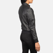 
Zenna Nahkainen Pommitakki Naisille – alternate product view 5