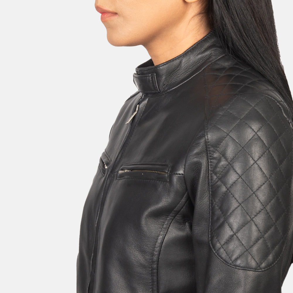 
Zenna Nahkainen Pommitakki Naisille – alternate product view 6