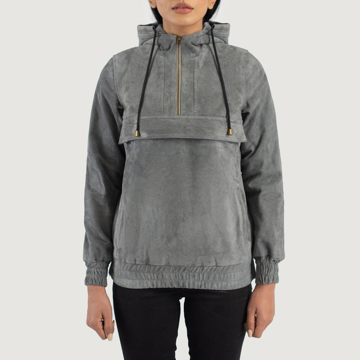 Zest Hooded Pullover Nahkatakki Naisille – alternate product view 1