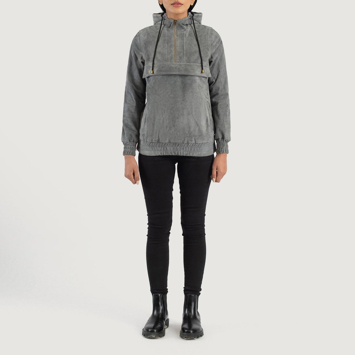 Zest Hooded Pullover Nahkatakki Naisille – alternate product view 3